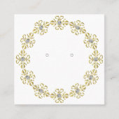 Aangepaste Art Deco "Gold" Wreater Display Kaart Contactkaartje (Voorkant)