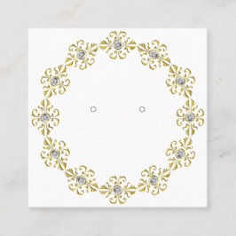 Aangepaste Art Deco "Gold" Wreater Display Kaart Contactkaartje