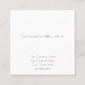 Aangepaste Art Deco-Lijst voor Kaarten voor beelds Contactkaartje (Achterkant)