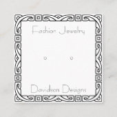 Aangepaste Art Deco-Lijst voor Kaarten voor beelds Contactkaartje (Voorkant)