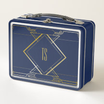 Aangepaste art Deco Lunch Box / Storage Box