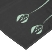 Aangepaste Art Deco Stijl Mint Tulpen Patroon Tafelkleed (Gekanteld)
