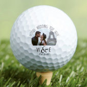 Aangepaste Art Deco Tekst Golf Ball Wedding Favori Golfballen