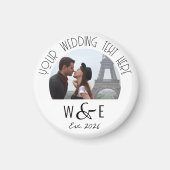 Aangepaste Art Deco Tekst Koelkast Magneet Huwelij (Voorkant)