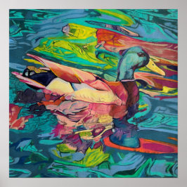 Aangepaste Art Duck-afdrukken Poster