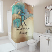 Aangepaste Art-naam Douchegordijn (In situ)