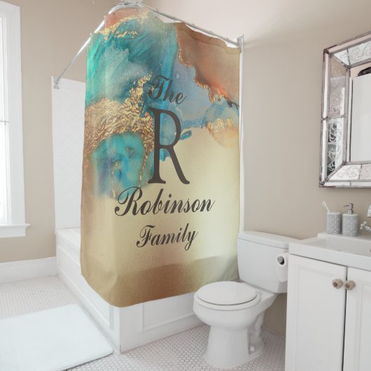 Aangepaste Art-naam Douchegordijn (In situ)