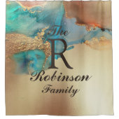 Aangepaste Art-naam Douchegordijn (Voorkant)