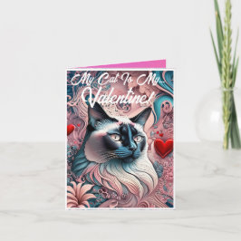 Aangepaste Art Nouveau kaart - Mijn kat is mijn Va