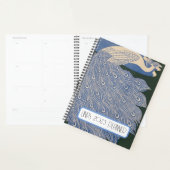 Aangepaste Art Nouveau Peacock Print Planner (Display)