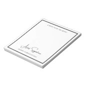 Aangepaste Art Signature Note van Artist Notitiebl Notitieblok (Linkerzijde)