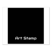 Aangepaste Art-Stamp Vierkante rand Logo Afgedrukt Rubberstempel (Afrduk)