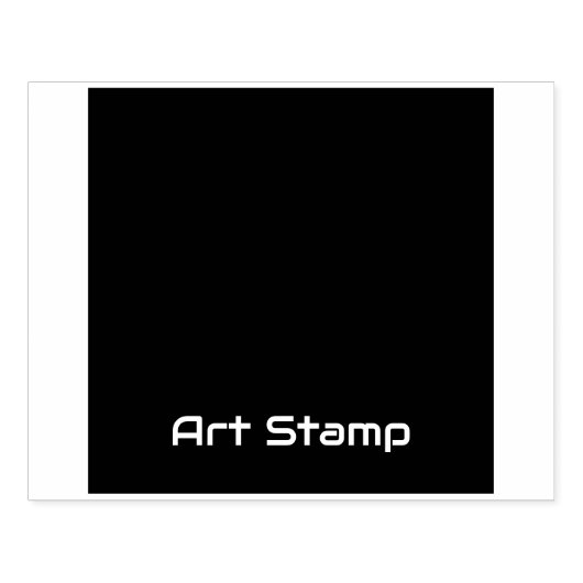 Aangepaste Art-Stamp Vierkante rand Logo Afgedrukt Rubberstempel (Afrduk)