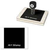 Aangepaste Art-Stamp Vierkante rand Logo Afgedrukt Rubberstempel (Gestempeld)