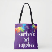 Aangepaste Art Supply Tote Bag (Voorkant)