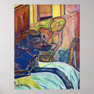 Aangepaste art voor labrador Retriever Poster