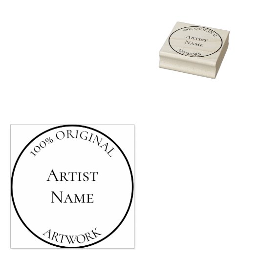 Aangepaste artiestennaam stempel (Gestempeld)