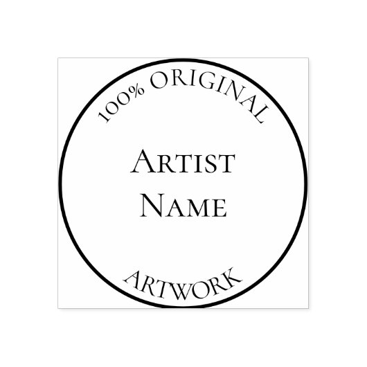 Aangepaste artiestennaam stempel (Afrduk)