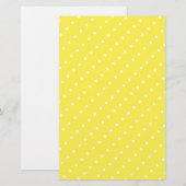 Aangepaste artikelen met witte Stippen Briefpapier (Voorkant / Achterkant)