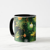 Aangepaste artistieke feestelijke, gepersonaliseer mok (Voorkant links)