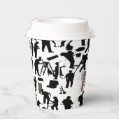 Aangepaste artistieke koffiebekers papieren bekers (Rechts)