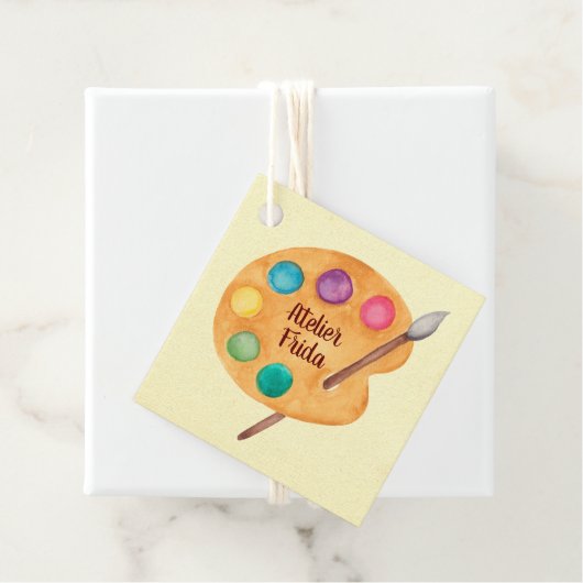 Aangepaste artistieke NAAM - Art classe docent fai Bedankjes Labels (In situ)