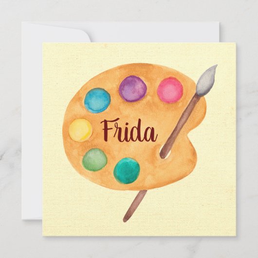 Aangepaste artistieke NAAM - Art classe-lerarenkaa Kaart (Voorkant)