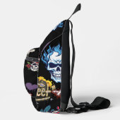 Aangepaste artistieke spookachtige schedel streeta sling bag (Rechts)
