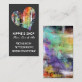 Aangepaste artistieke Visitekaartjes voor hart (Voorkant / Achterkant)