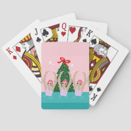 Aangepaste artistieke zwemzwemmers pokerkaarten