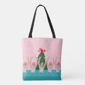 Aangepaste artistieke zwemzwemmers tote bag (Achterkant)