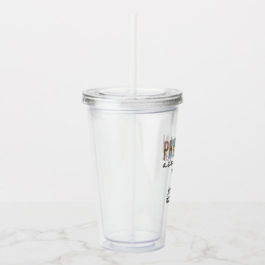 Aangepaste arts assistent arts arts arts associate acryl drinkbeker (Rechts)