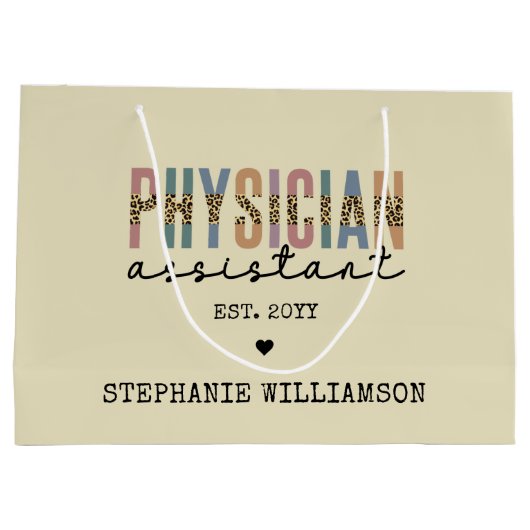 Aangepaste arts assistent arts arts arts associate groot cadeauzakje (Achterkant)