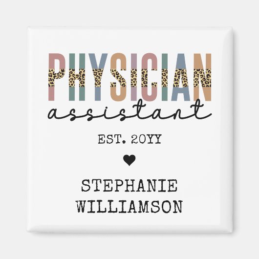 Aangepaste arts assistent arts arts arts associate magneet (Voorkant)