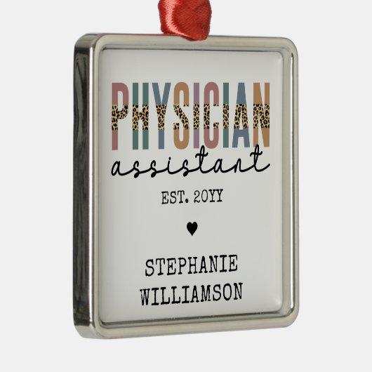 Aangepaste arts assistent arts arts arts associate metalen ornament (Rechts)