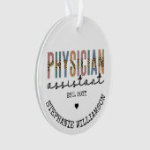 Aangepaste arts assistent arts arts arts associate ornament (voorkant)