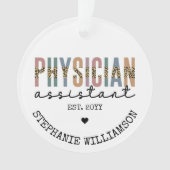 Aangepaste arts assistent arts arts arts associate ornament (voorkant)