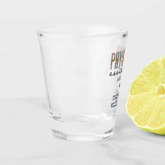 Aangepaste arts assistent arts arts arts associate shot glas (Links)