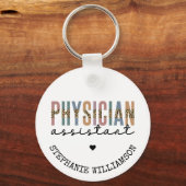 Aangepaste arts assistent arts arts arts associate sleutelhanger (Voorkant)
