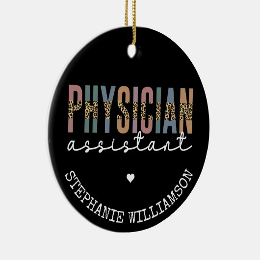 Aangepaste arts assistent arts arts Associate PA Keramisch Ornament (Rechts)