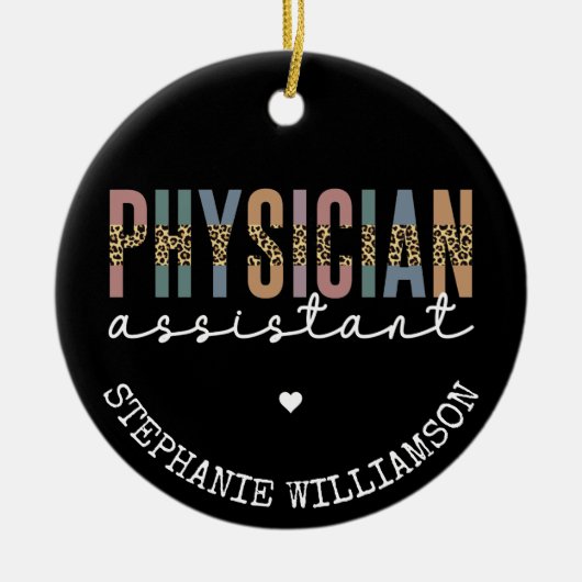 Aangepaste arts assistent arts arts Associate PA Keramisch Ornament (Voorkant)