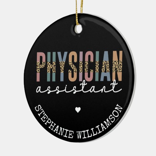 Aangepaste arts assistent arts arts Associate PA Keramisch Ornament (Links)