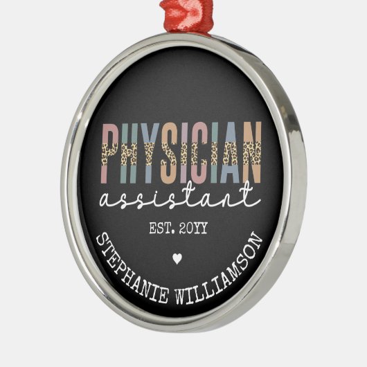 Aangepaste arts assistent arts arts Associate PA Metalen Ornament (Links)