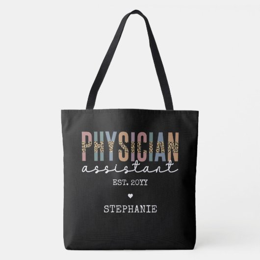 Aangepaste arts assistent arts arts Associate PA Tote Bag (Voorkant)