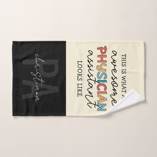 Aangepaste arts Assistent Geweldige PA-cadeaus Handdoek (Handdoek)