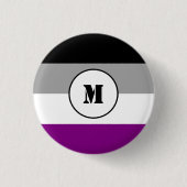 Aangepaste asexualiteitmarkering ronde button 3,2 cm (Voorkant)