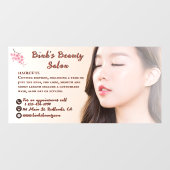 Aangepaste Asian Beauty Hair Salon Bedrijf  Raamsticker (Vel)