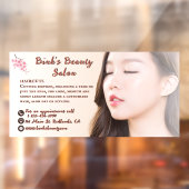Aangepaste Asian Beauty Hair Salon Bedrijf  Raamsticker (Vel 2)