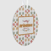 Aangepaste ASL Prettig Kerst Gingerbread Handen Ornament (voorkant)
