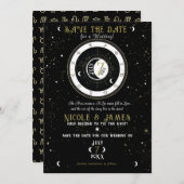 Aangepaste asstrologie-muis teken Opslaan datum Kaart (Voorkant / Achterkant)